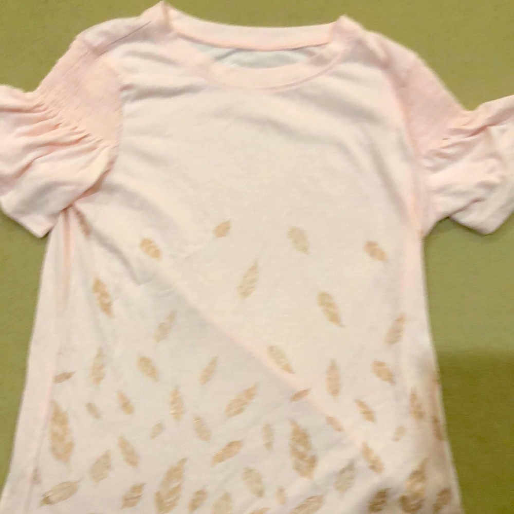 Pink & Rose Gold Shirt - Size 8